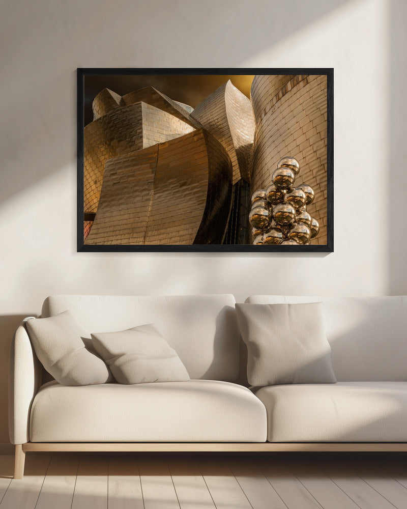 Reflecties op bollen (Serie Guggenheim Bilbao) | Canvas