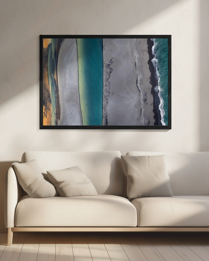IJslandse kustlijn | Canvas