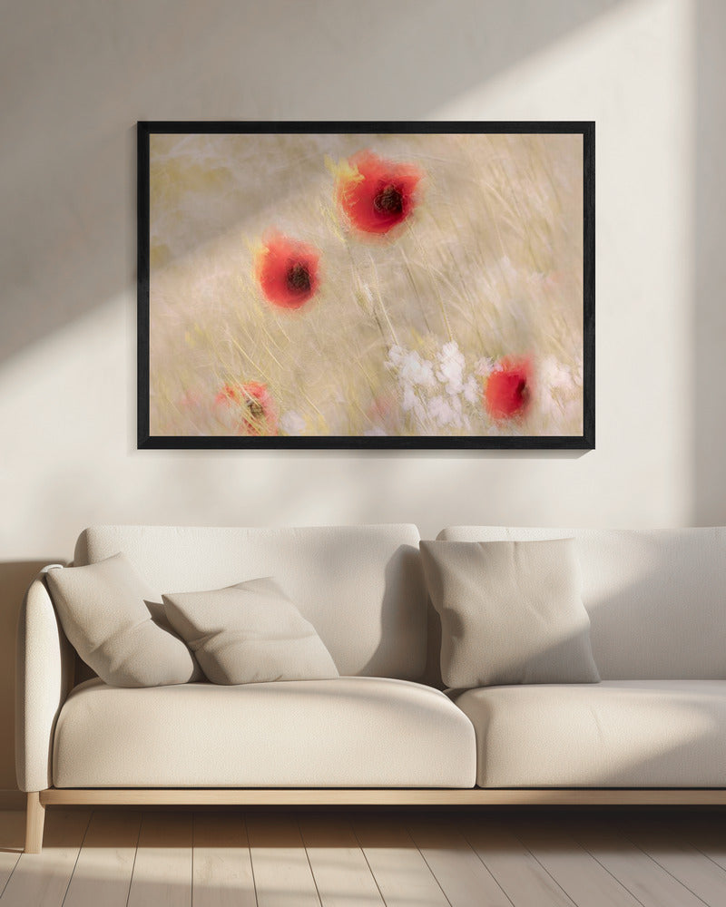 Tussen het gras | Canvas