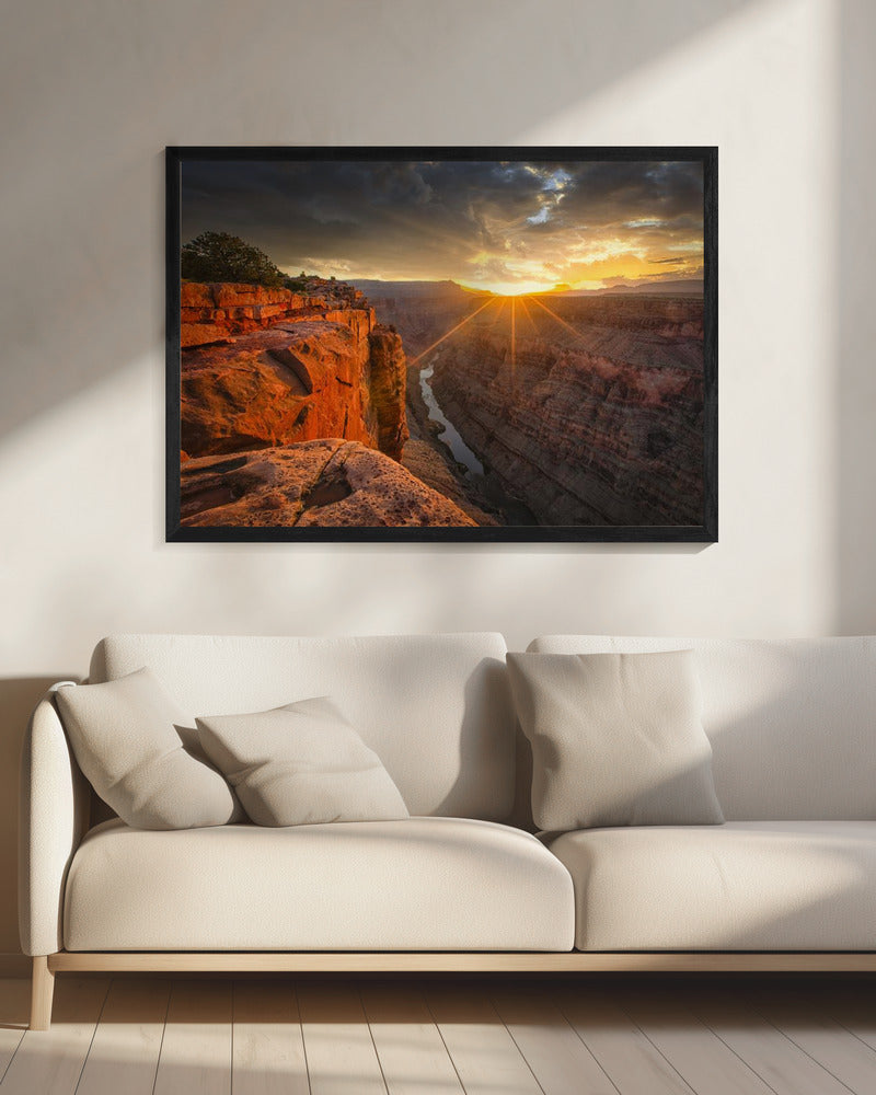 Zonsopgang boven de Grand Canyon | Canvas
