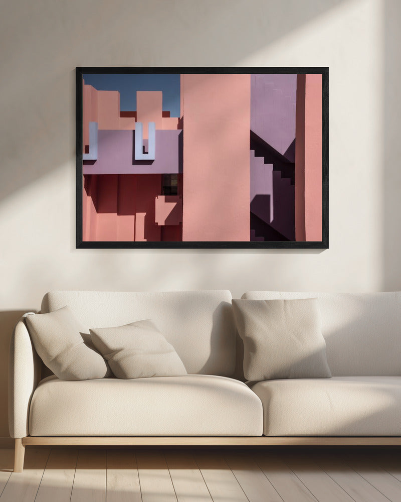 Muurschildering Rood #2 | Canvas
