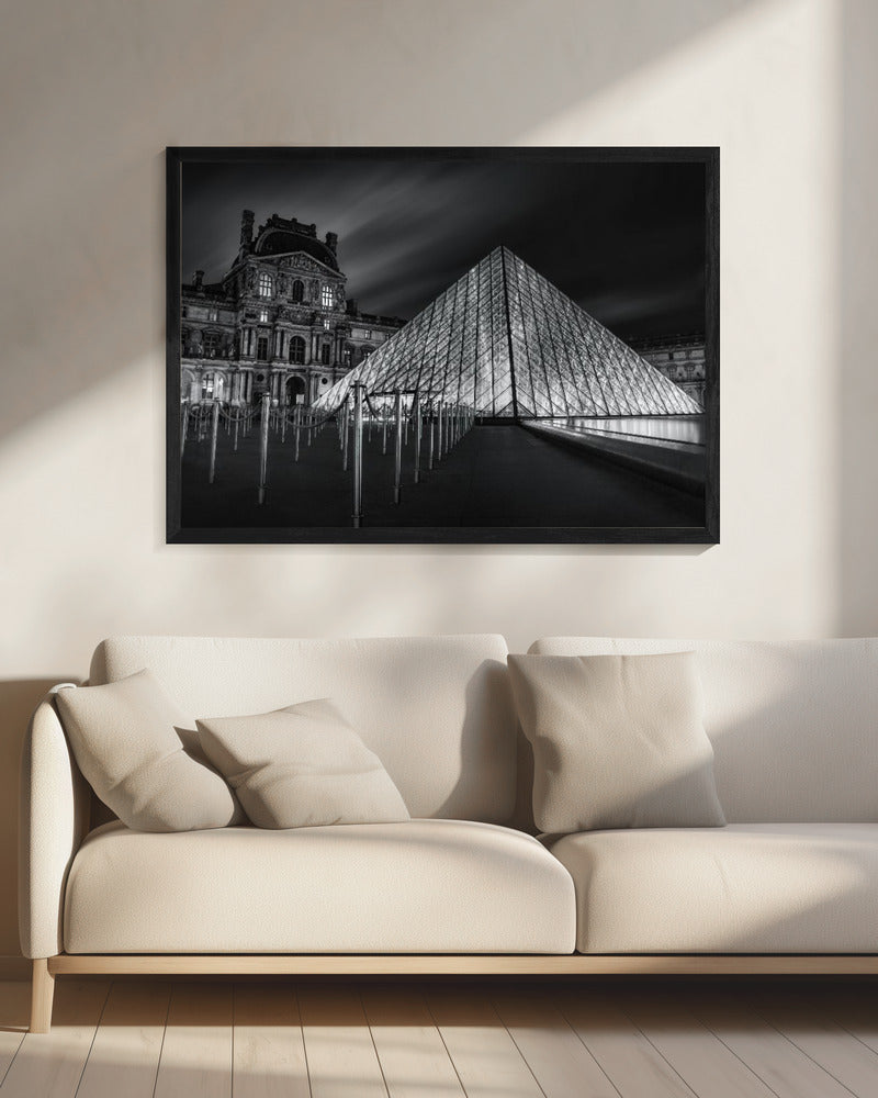 Louvre bij nacht | Canvas