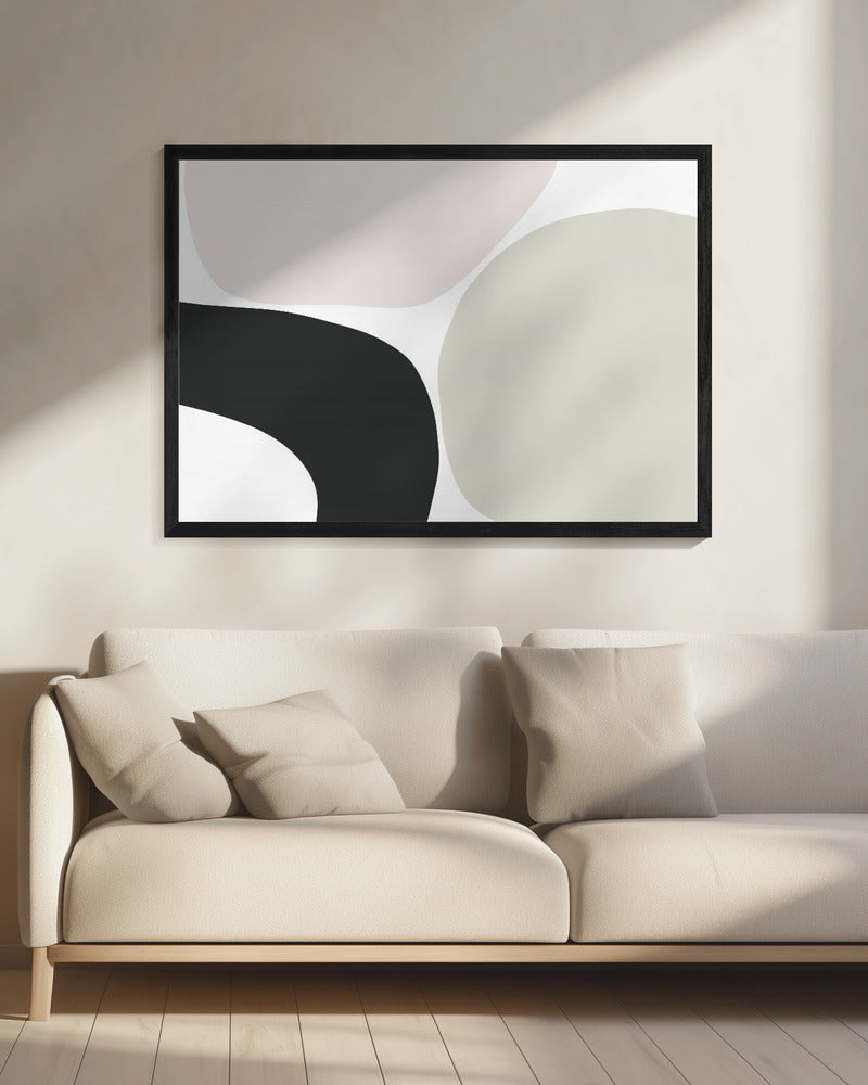 Rustige vormen stromen | Canvas