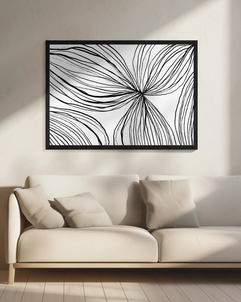 Vloeiende bloemblaadjes | Canvas