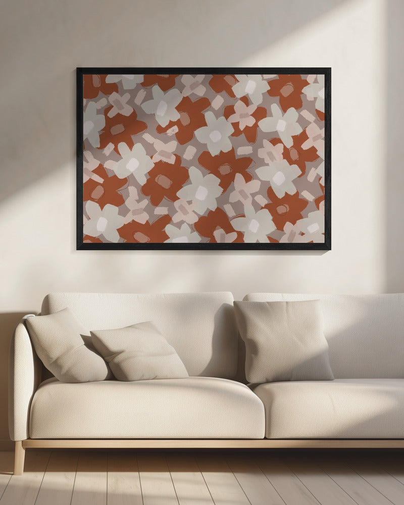 Rustiek bloesemveld | Canvas