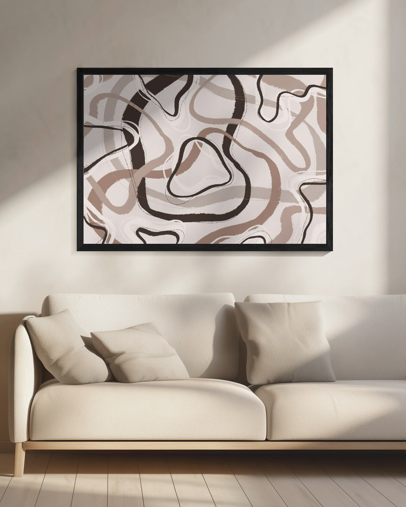 Gebogen paden | Canvas