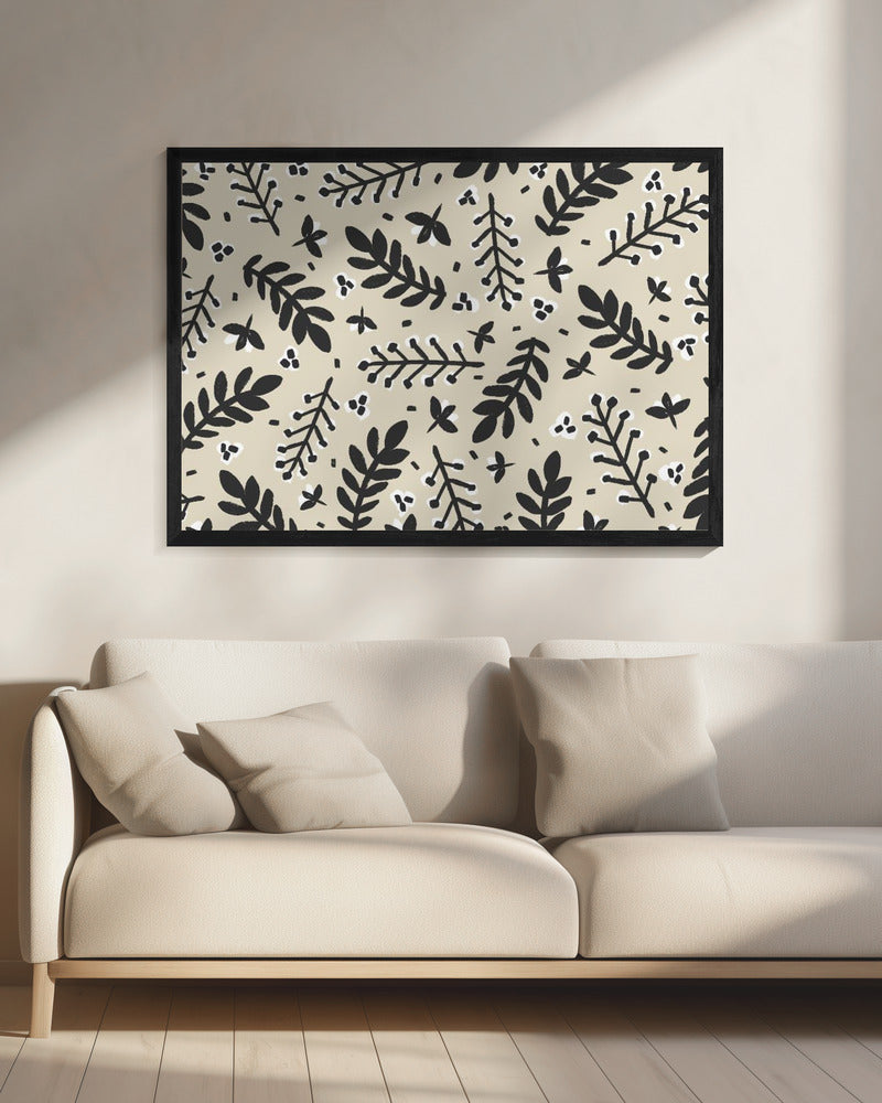 Bladrijke grilligheid | Canvas