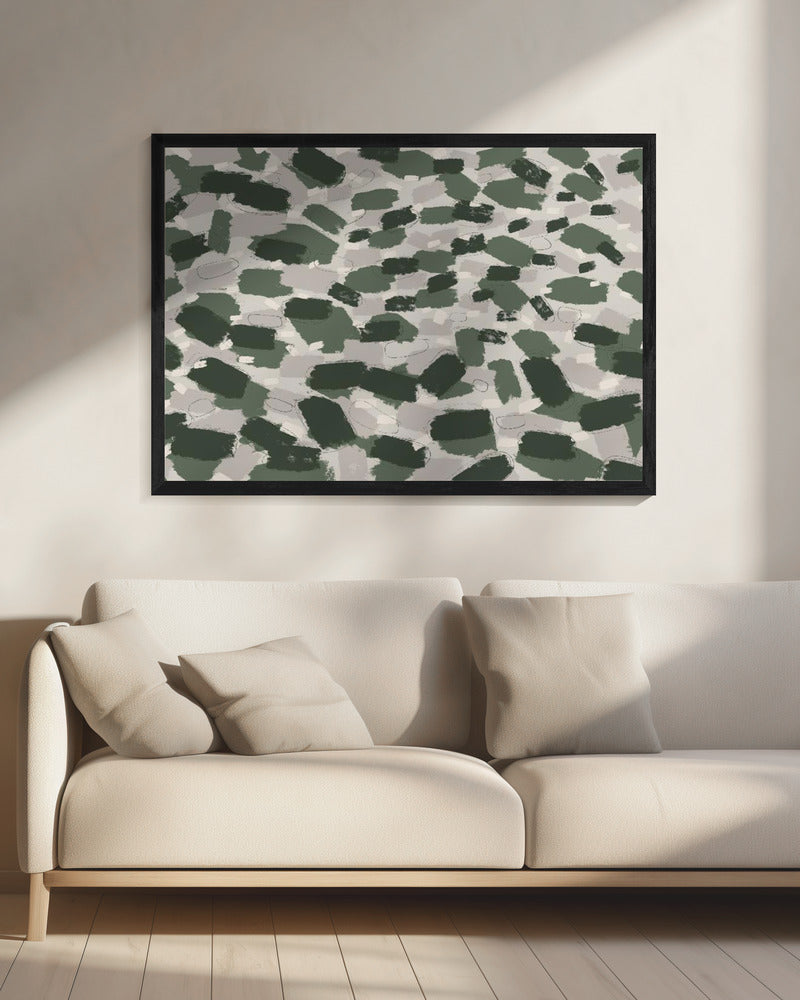 Gedempt bospenseel | Canvas