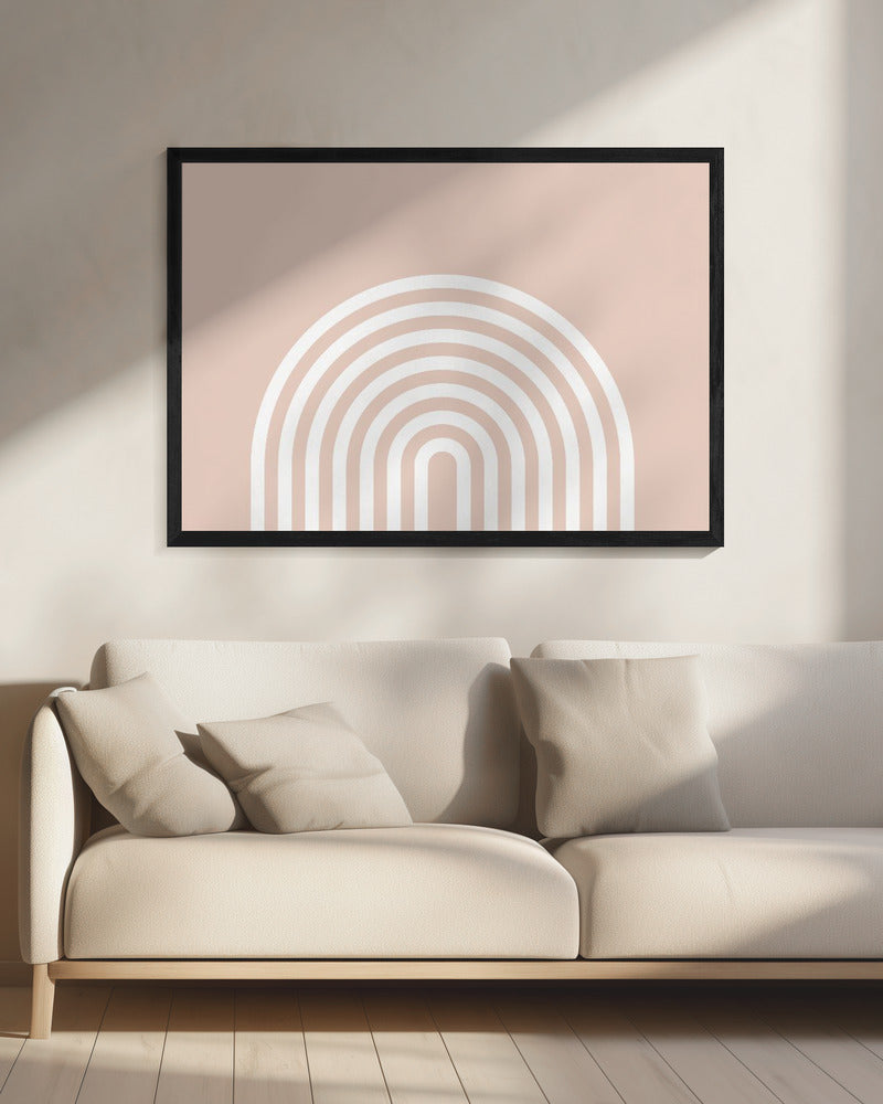 Peach Rainbow | Canvas