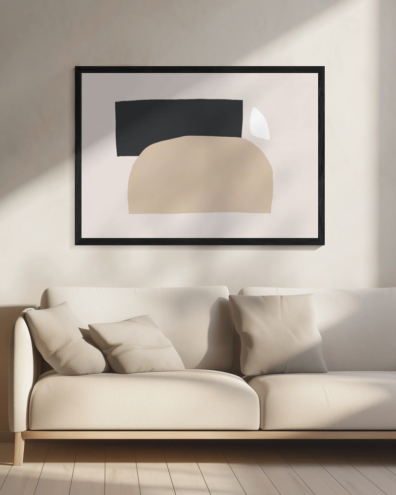 Geometrische vormen in neutrale tinten | Canvas