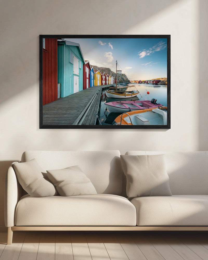 Gekleurde Haven | Canvas
