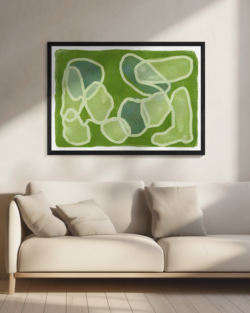 GROENE Cirkels | Canvas