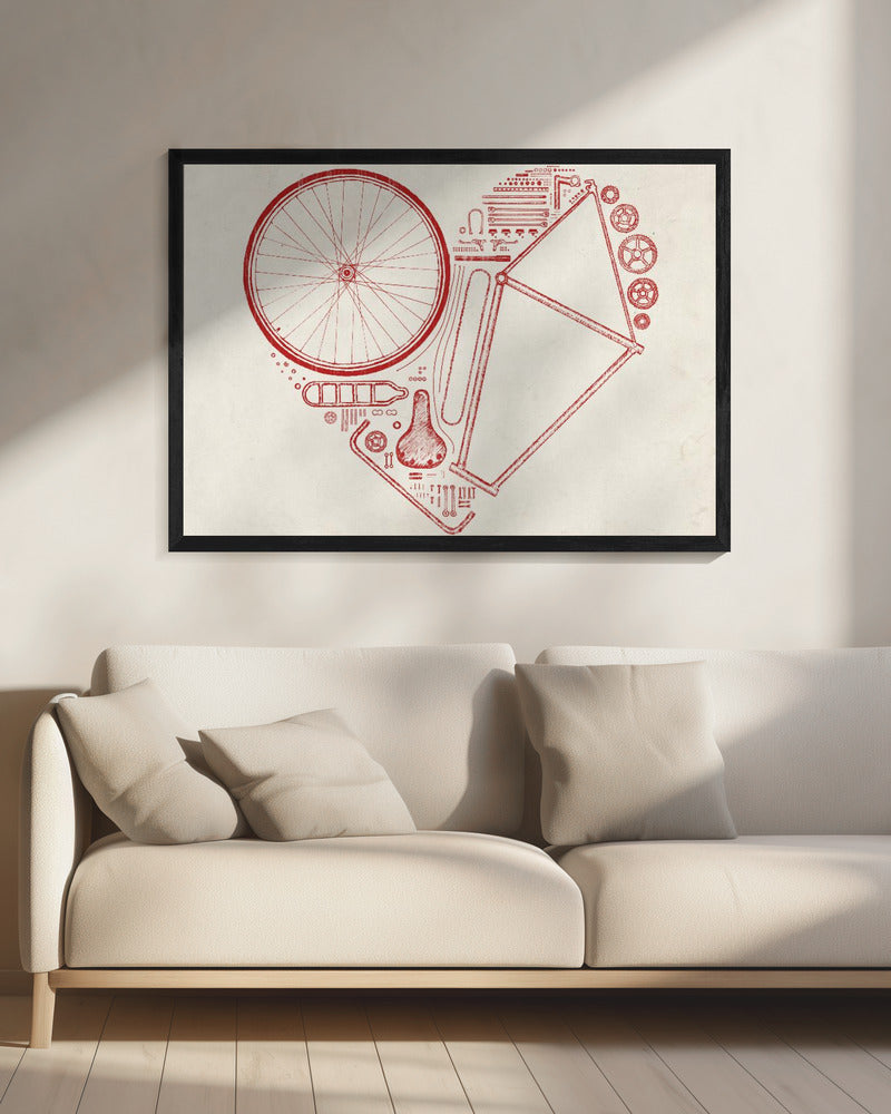 Liefdesfiets nr. 2 | Canvas