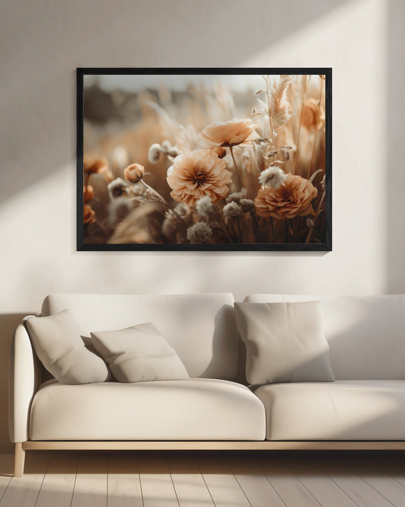 Gouden Bloesem Gloed | Canvas
