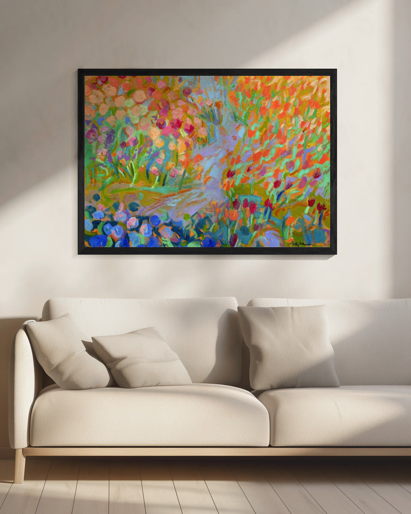 Vibrant Garden Path | Canvas