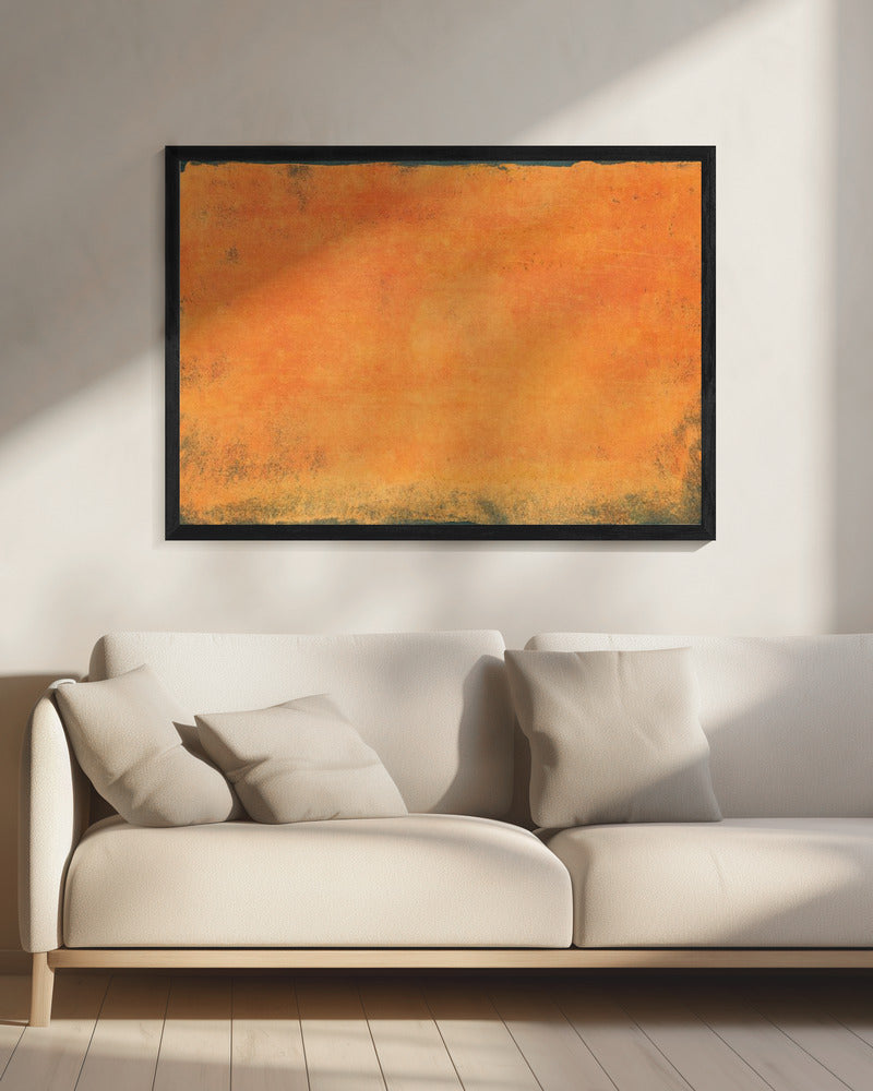Minimale Oranje Abstract 01 | Canvas