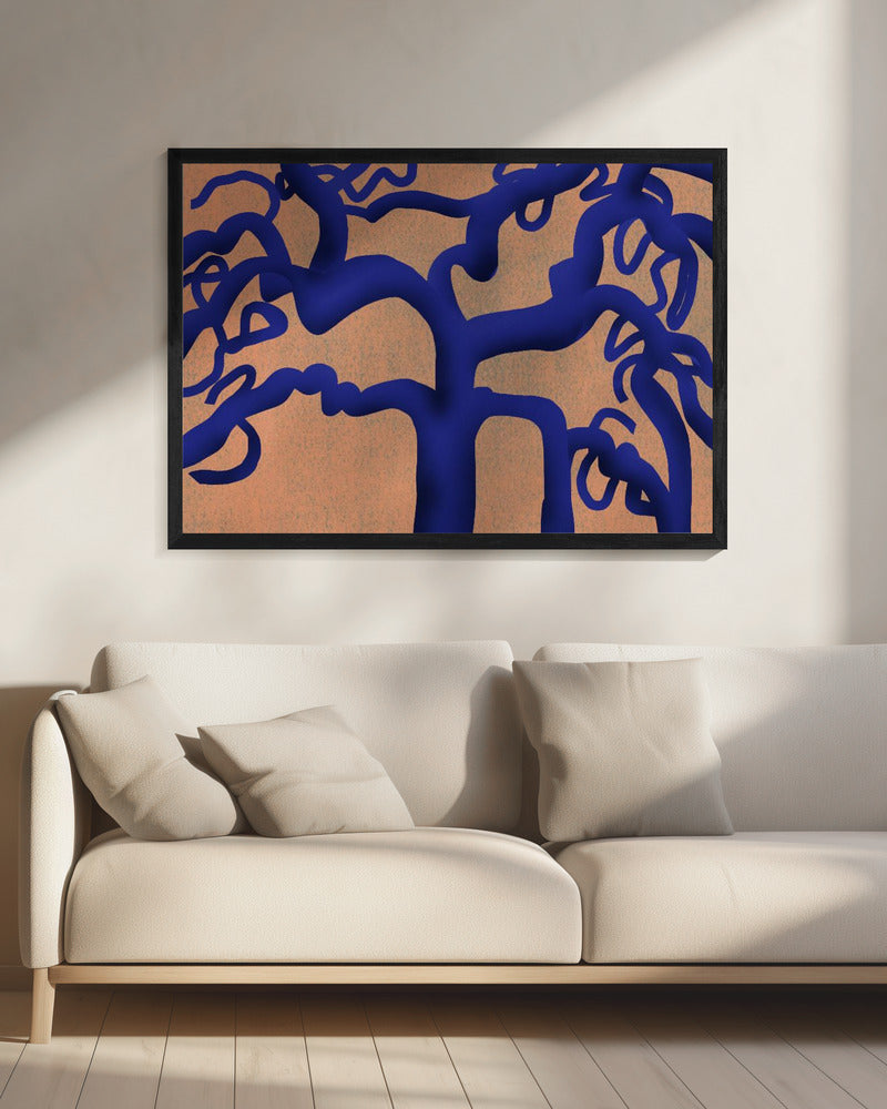 Draaiende Indigoboom | Canvas