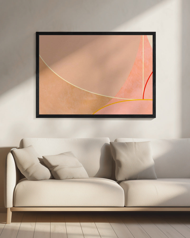 Mid Century Curry Geel Blush Lente | Canvas