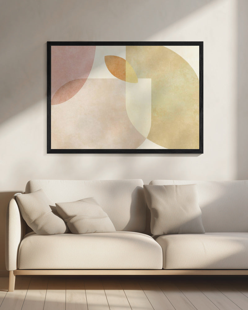 Aqua Shapes 1 Kopie | Canvas