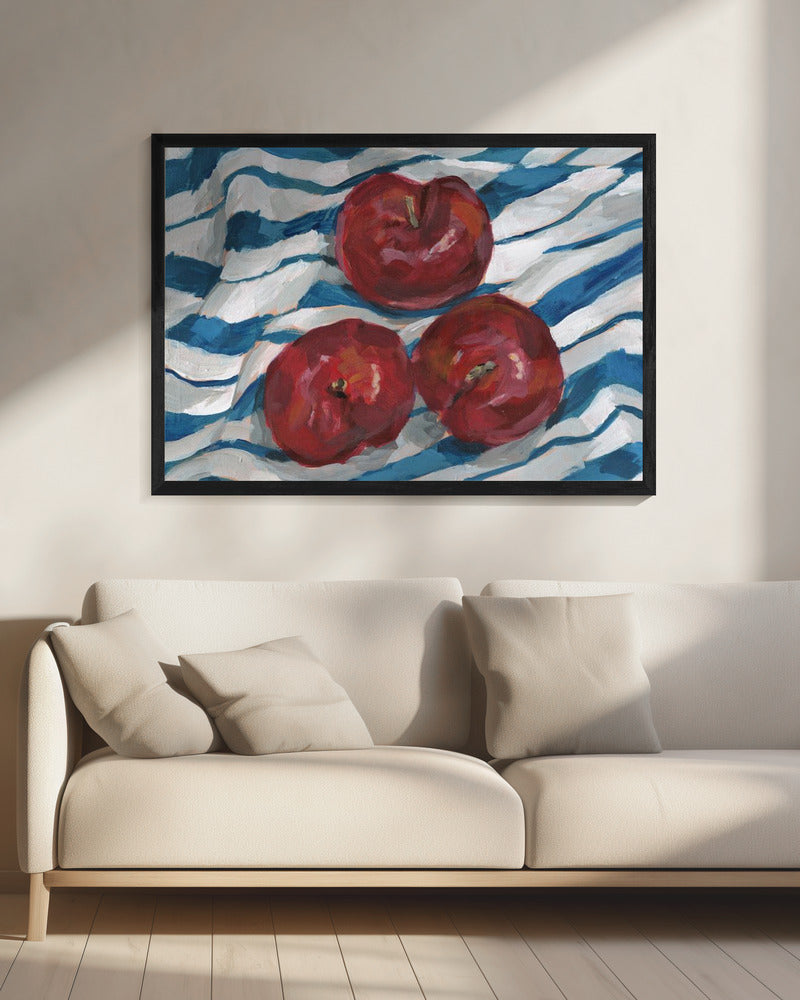 Drie pruimen | Canvas