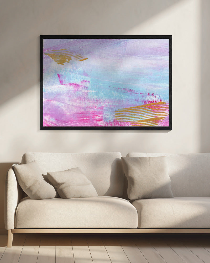 Kleurrijke horizontale strepen | Canvas