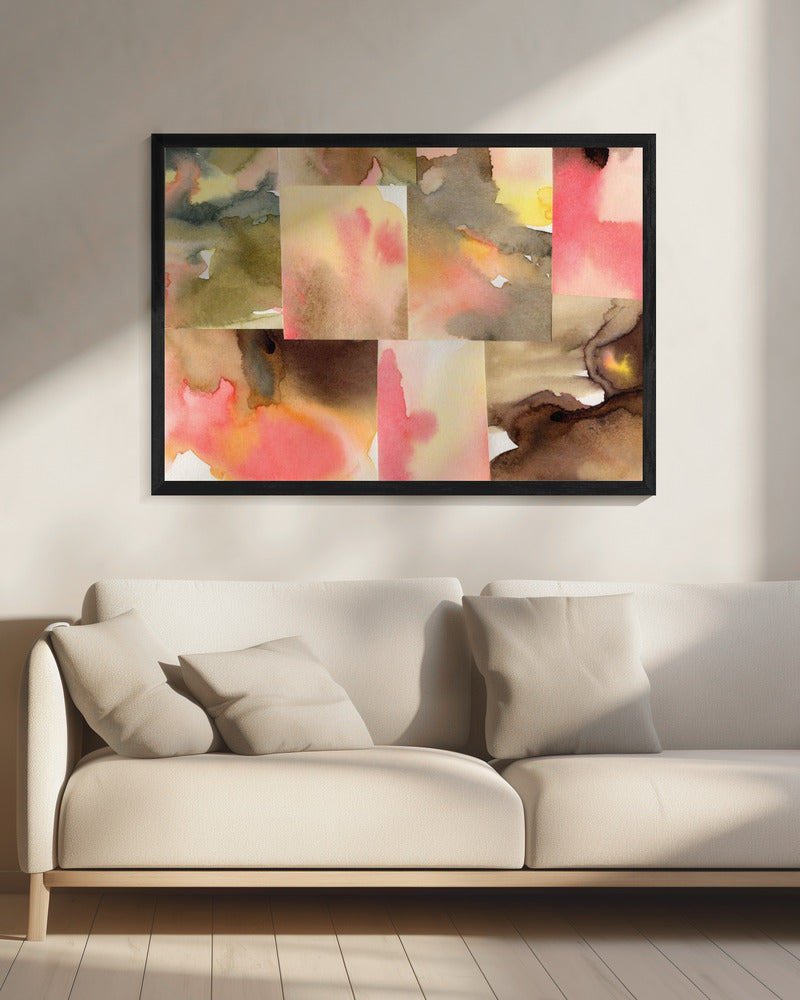 Abstracte compositie 5 horizontaal | Canvas