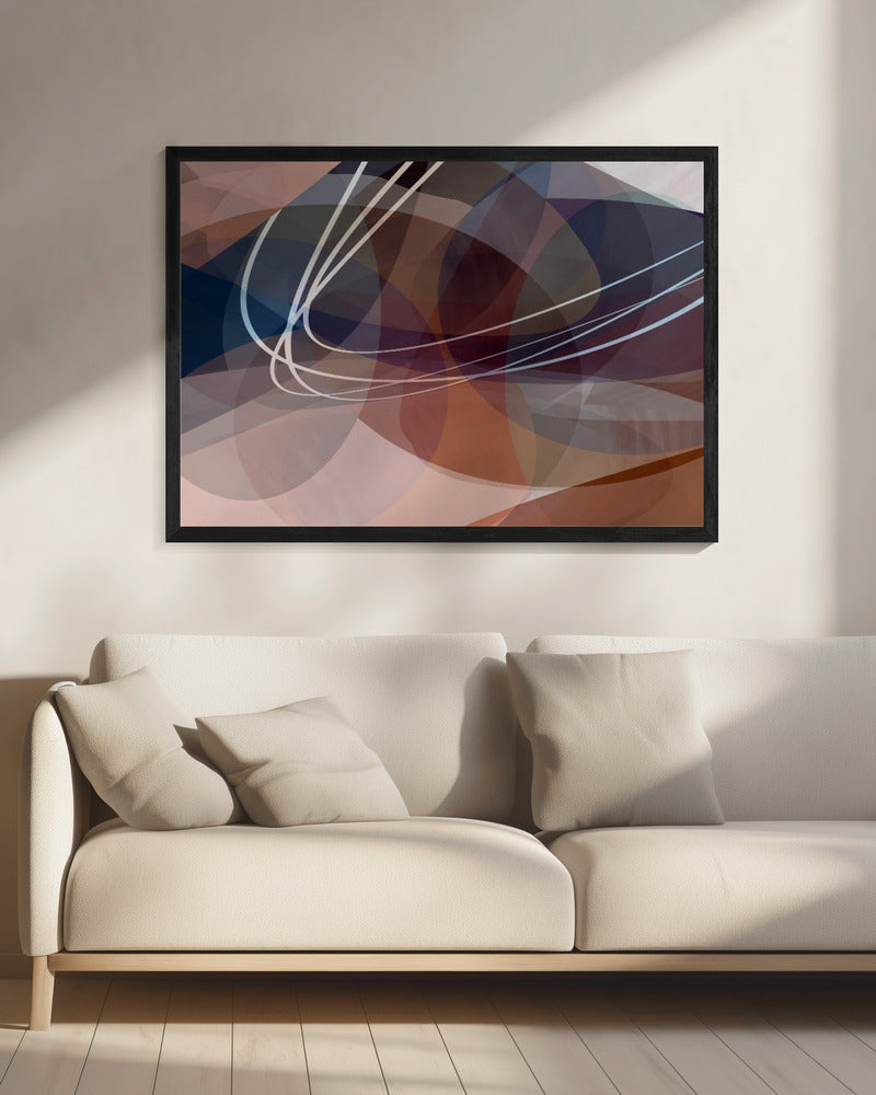 Dusty Rose Vormen 3 | Canvas