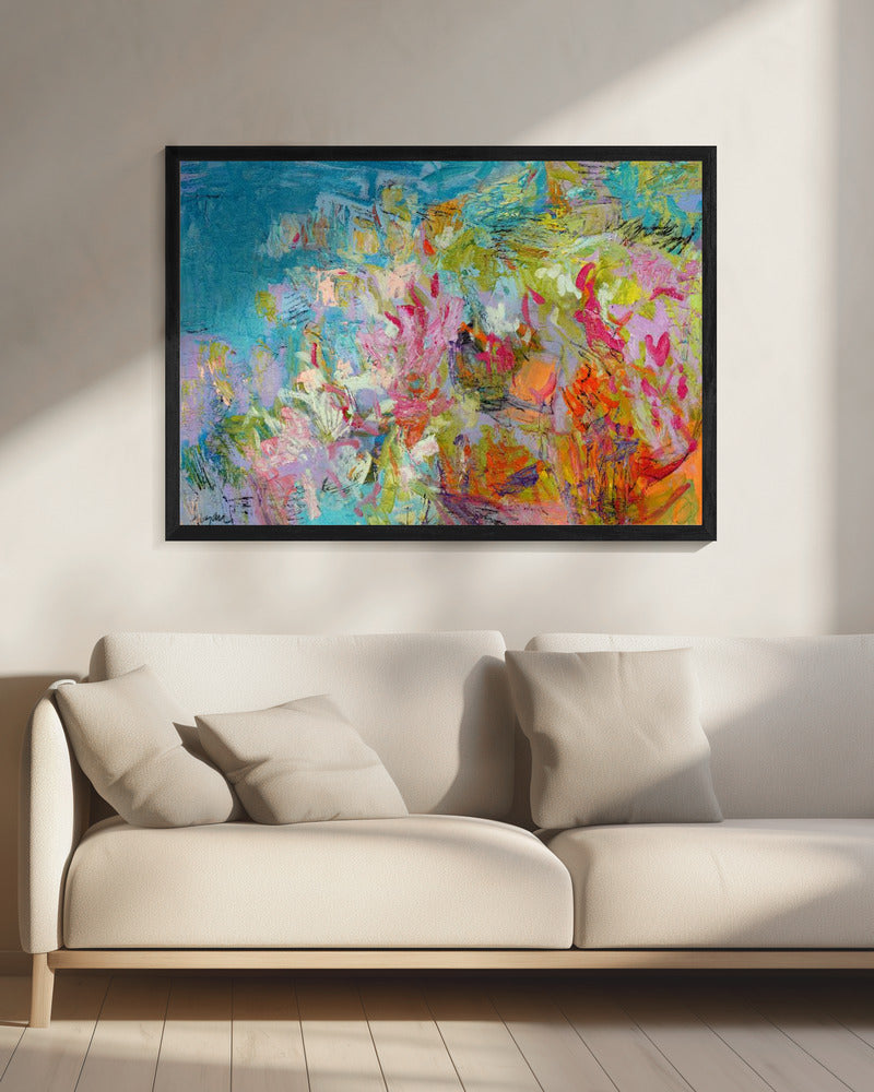 Levendige lentewerveling | Canvas