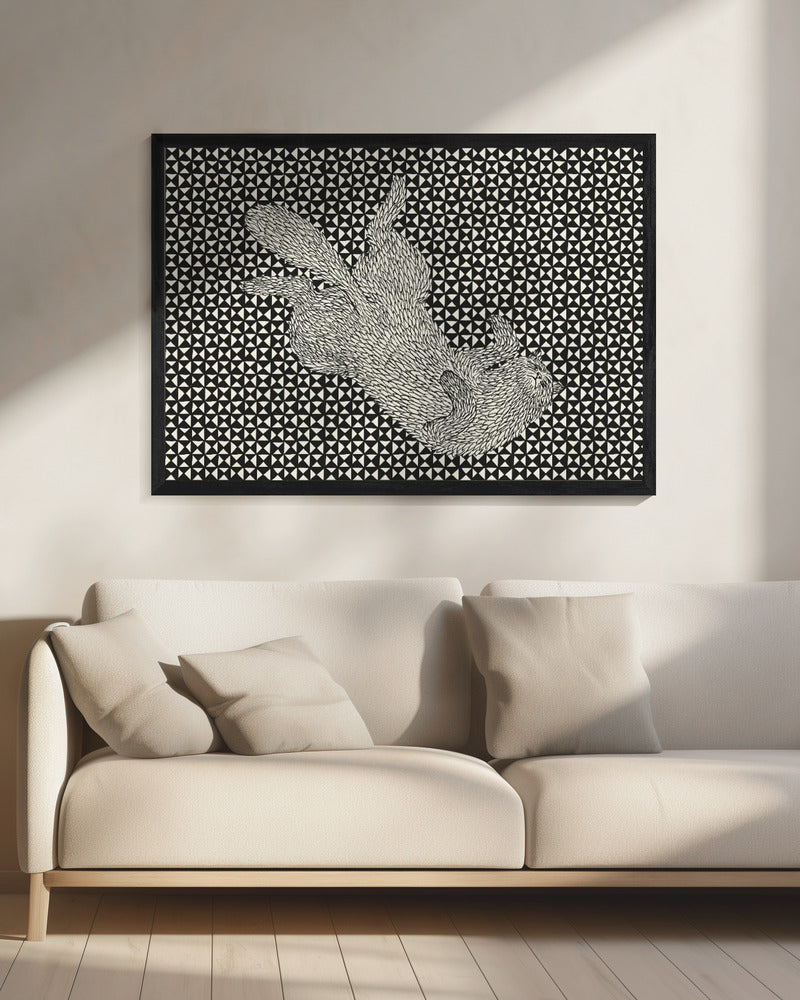 Slapende kat VII | Canvas