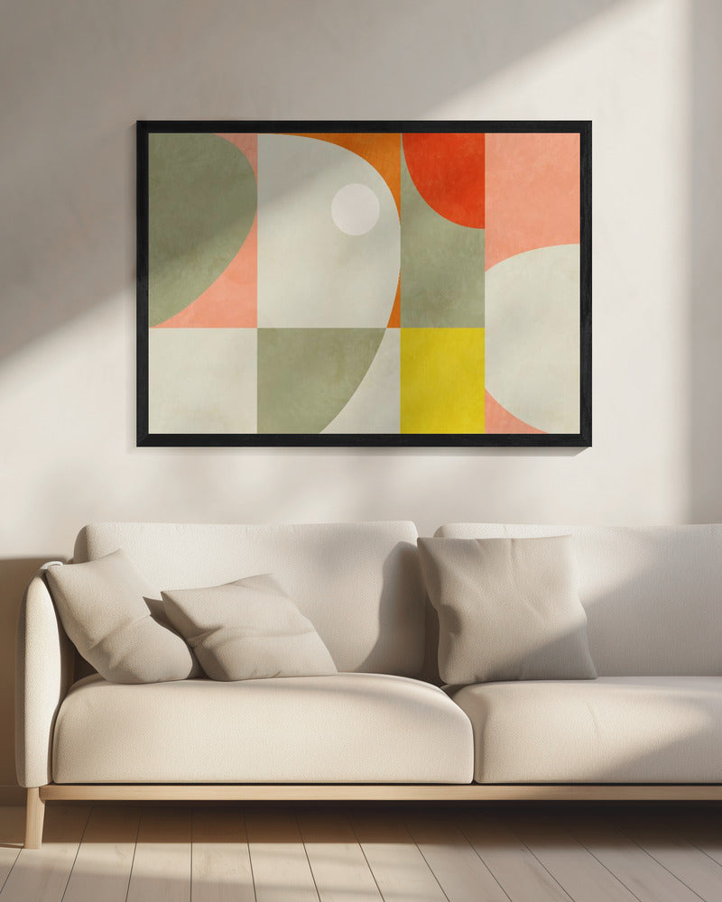 Zomercirkels22 1 V | Canvas