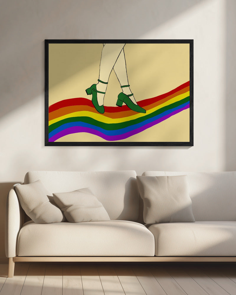Regenboogwandeling | Canvas