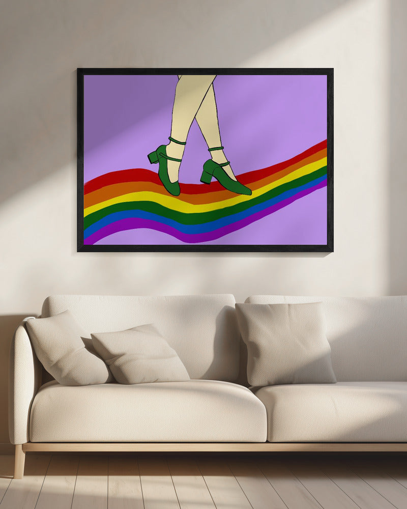 Regenboogwandeling | Canvas