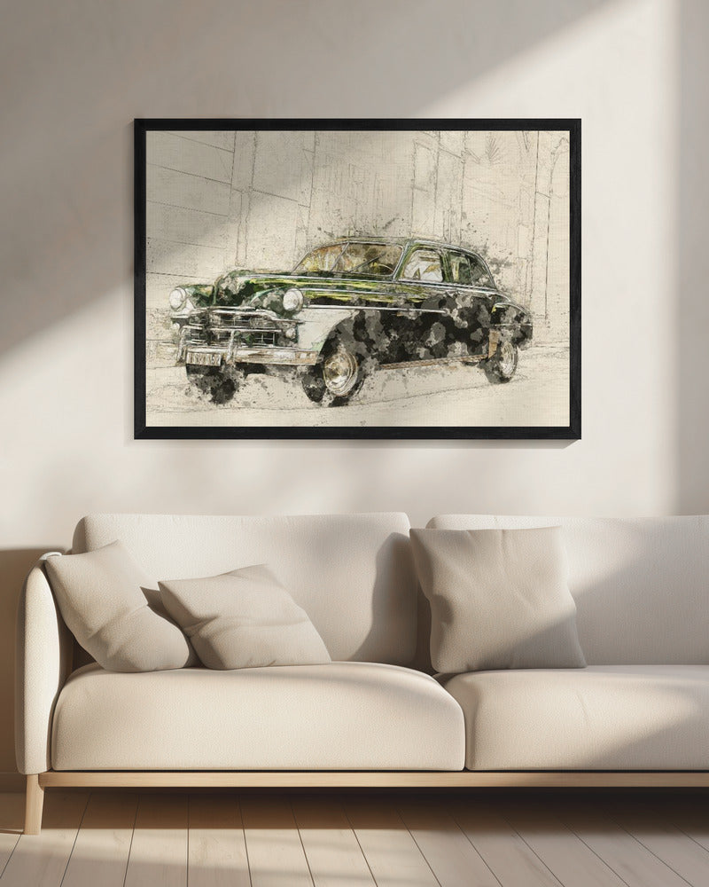 Retro Auto | Canvas