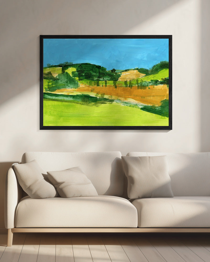 Landschap op het platteland 1 | Canvas