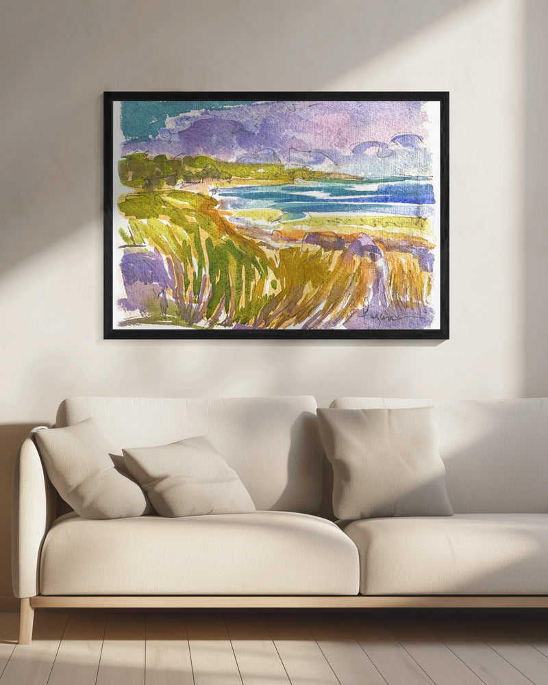 Blauwe luchten sereniteit | Canvas