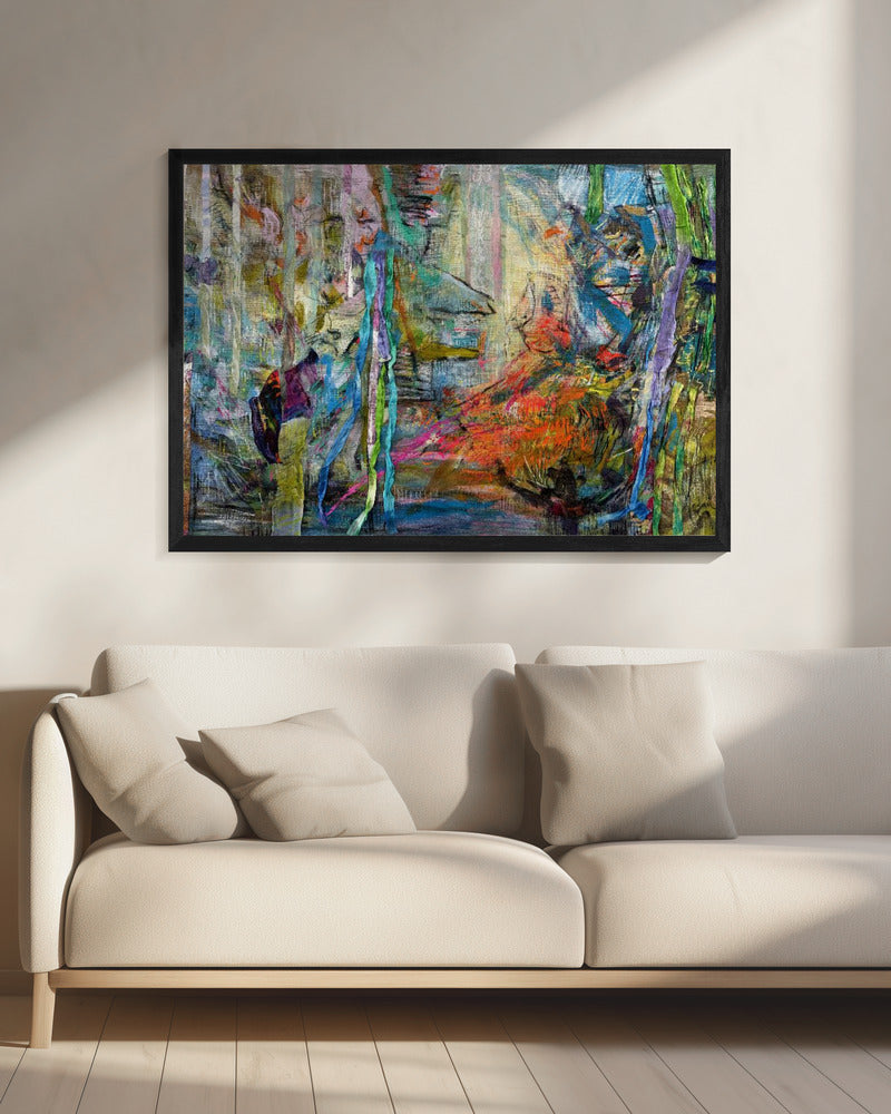 Mystieke Bosgloed | Canvas