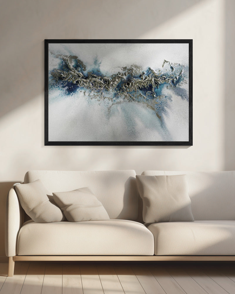 Meest populair - Verguld weefsel - Whitecaps schilderij | Canvas