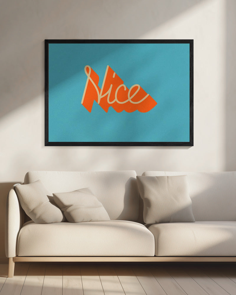 Retro-stijl typografie met levendige kleuren | Canvas