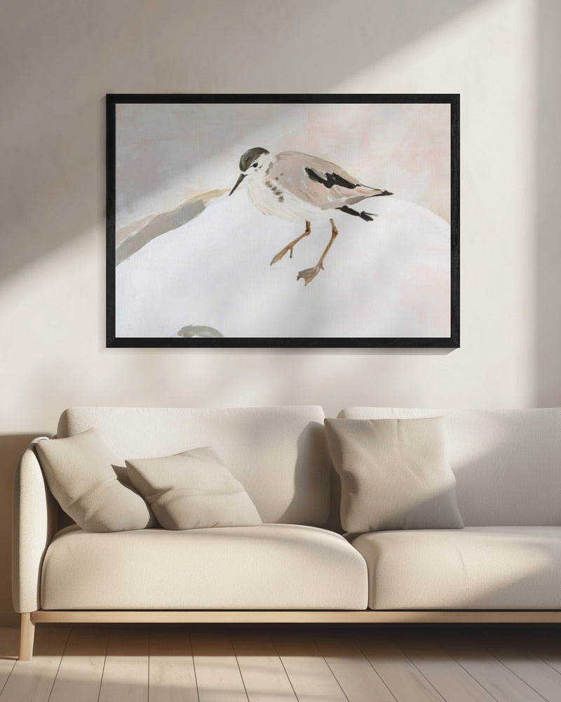 Schattige strandvogel | Canvas