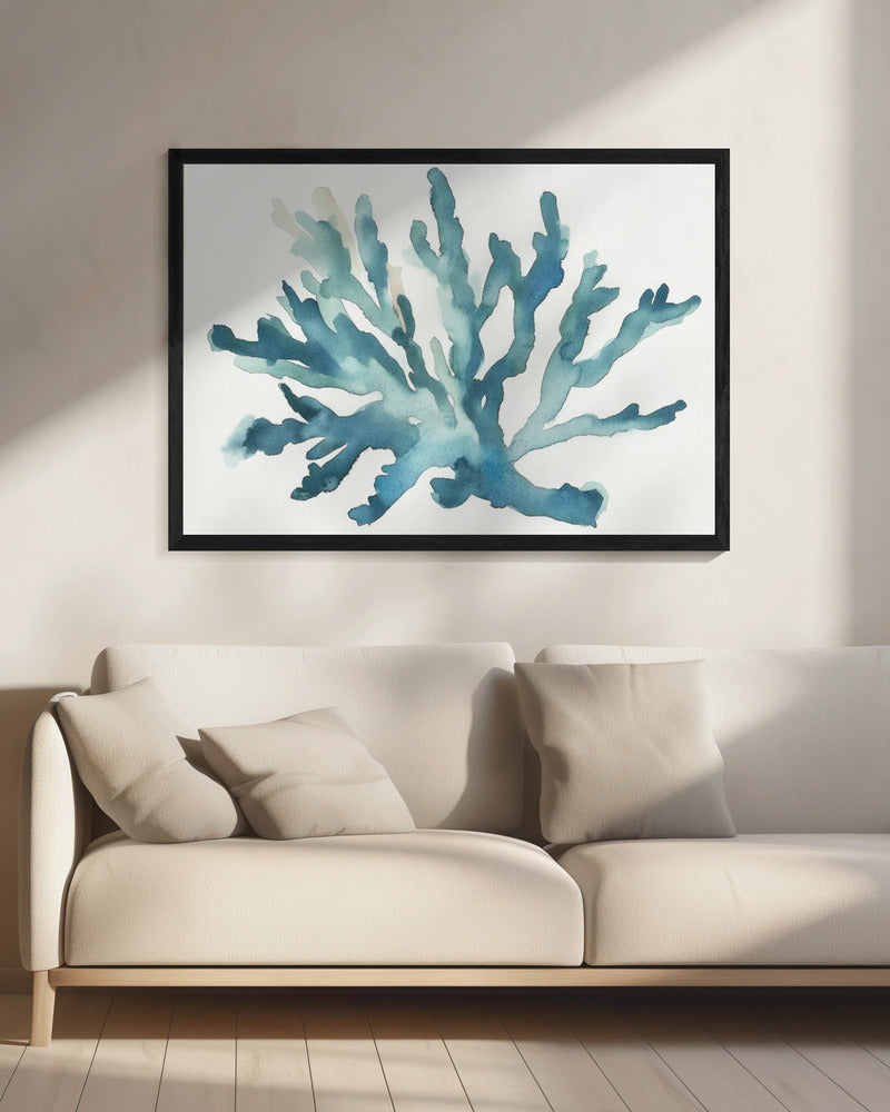 Turquoise Koraal | Canvas