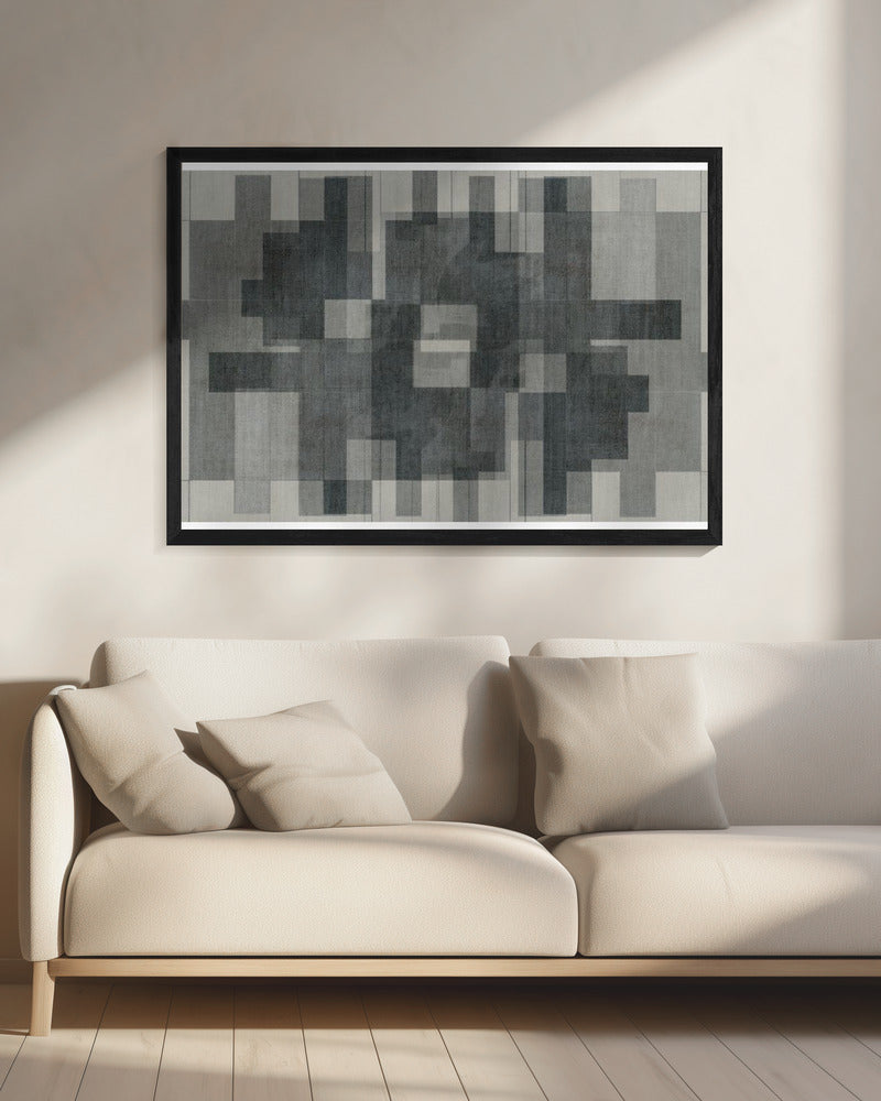 Mid-Century Modern in grijstinten | Canvas
