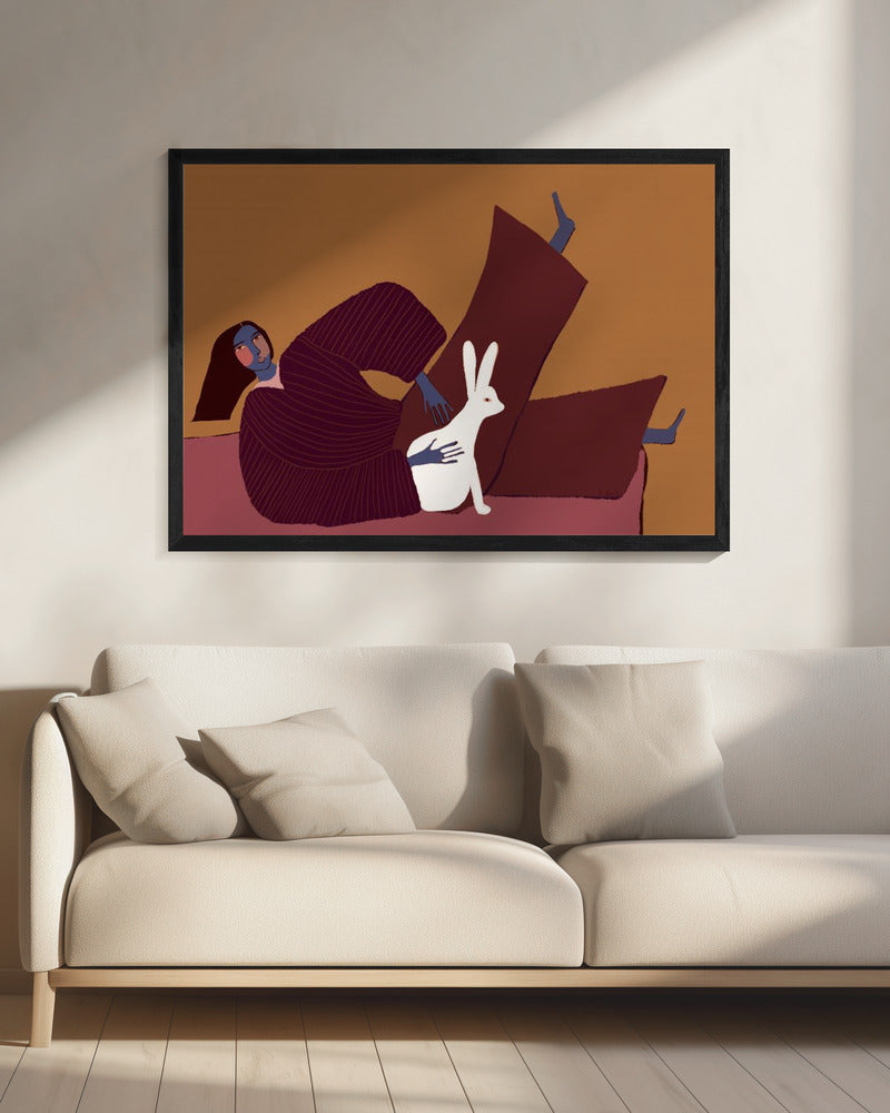Konijnenliefhebber | Canvas