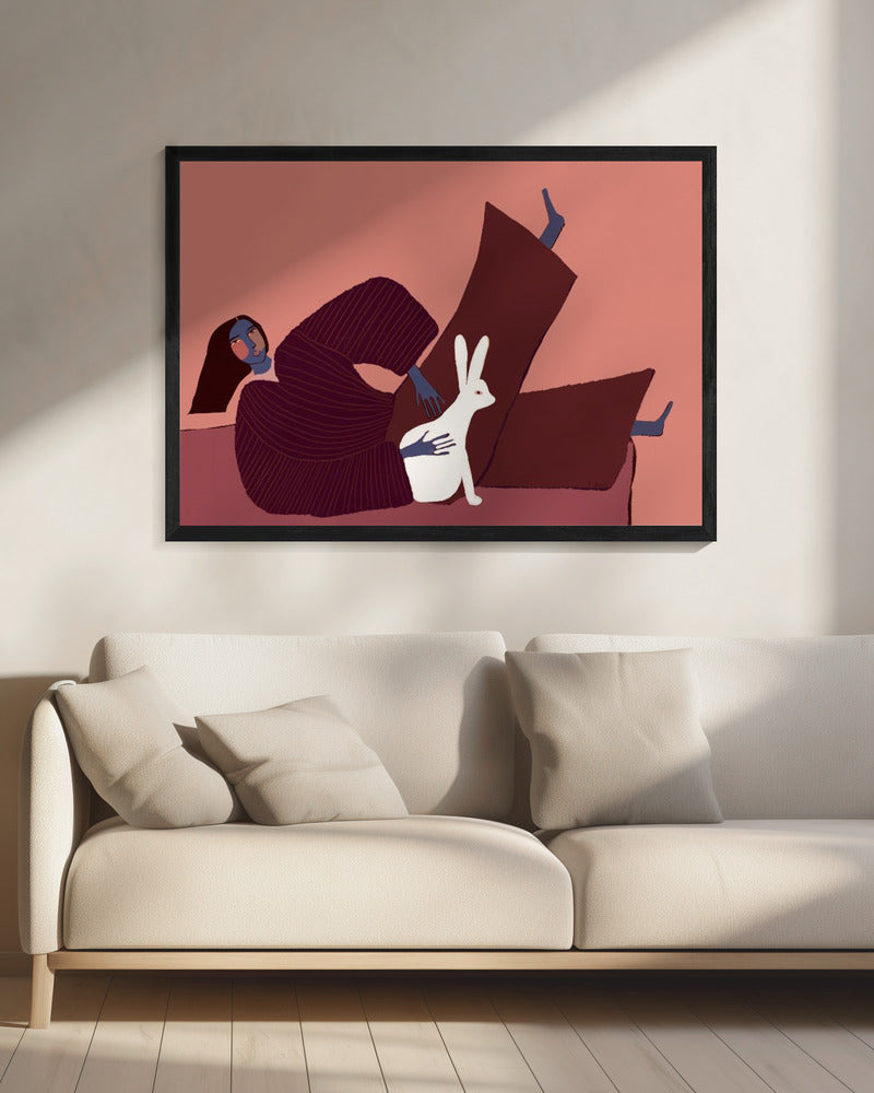 Konijnenliefhebber | Canvas