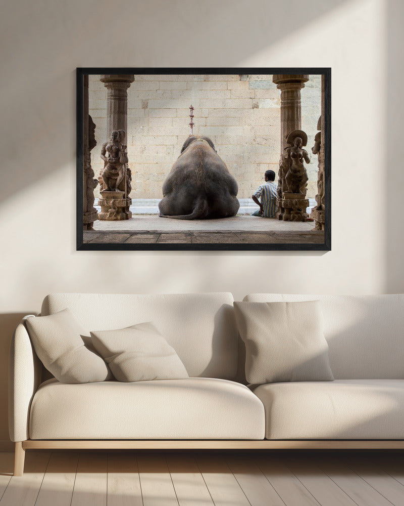 De Olifant en zijn Mahot | Canvas