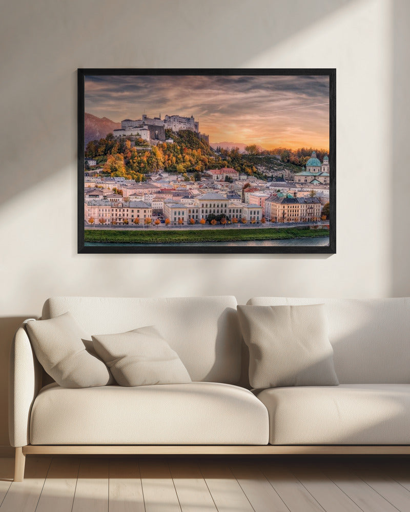 Salzburg in herfstkleuren | Canvas