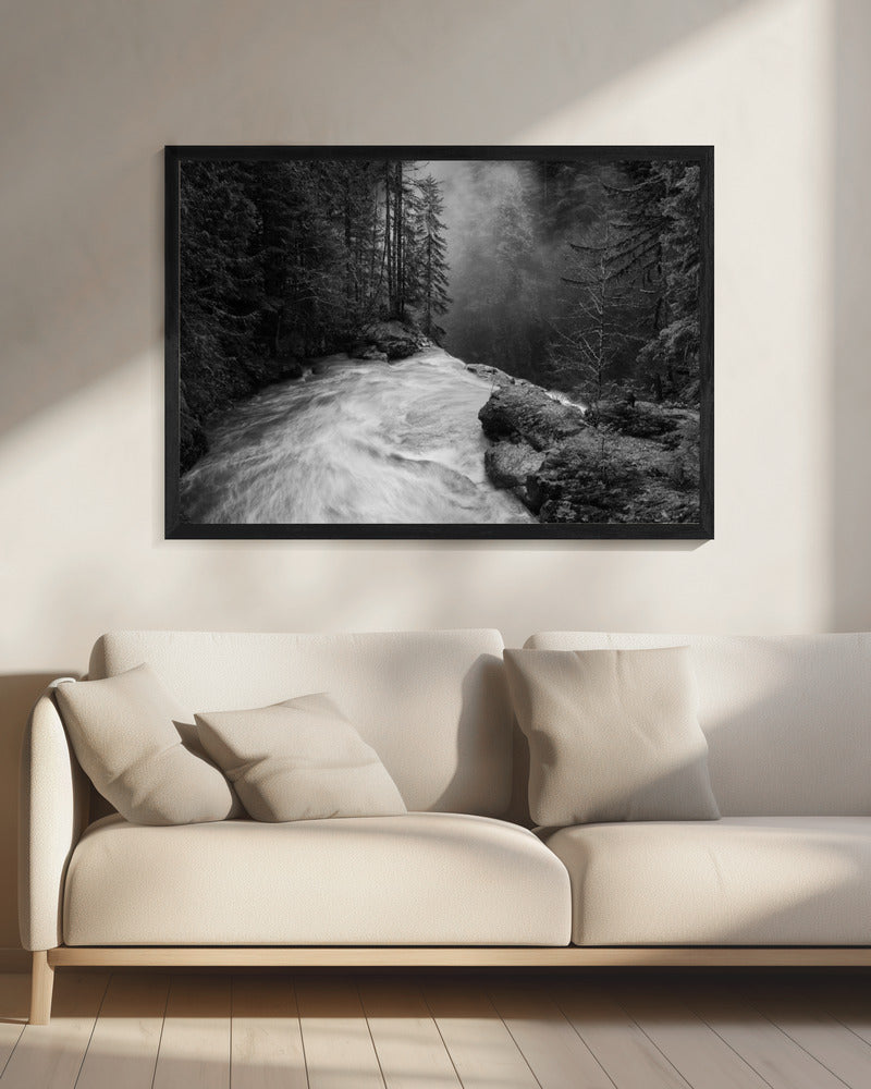 Over de watervallen | Canvas