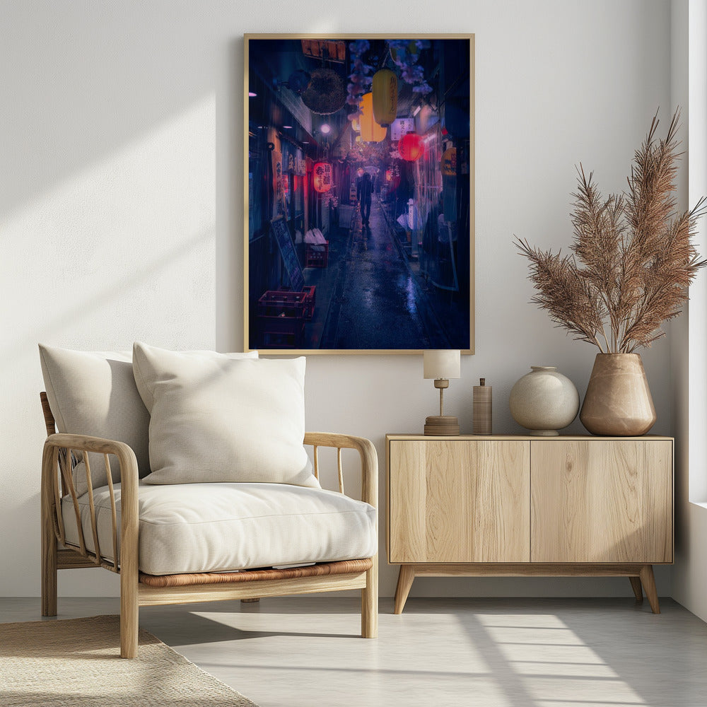 Tokio Blauwe Regen | Poster