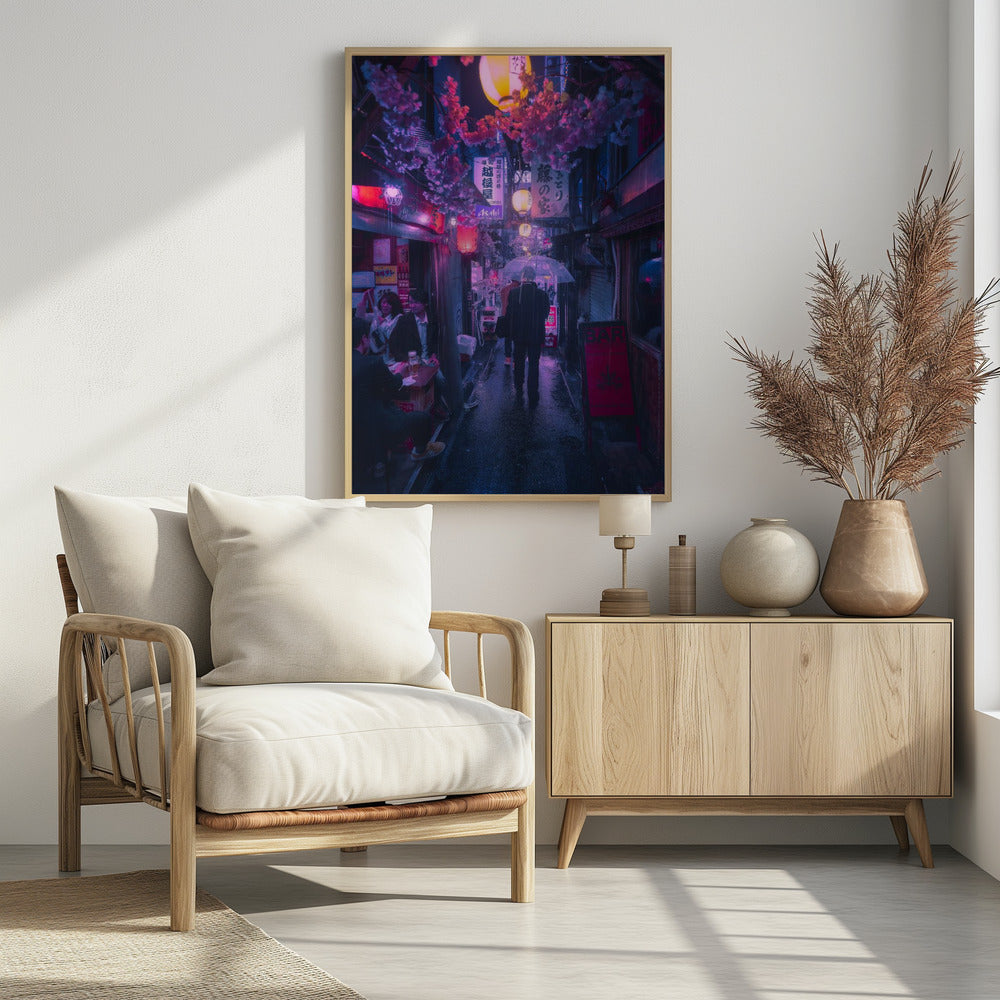 Tokio Blauwe Regen | Poster