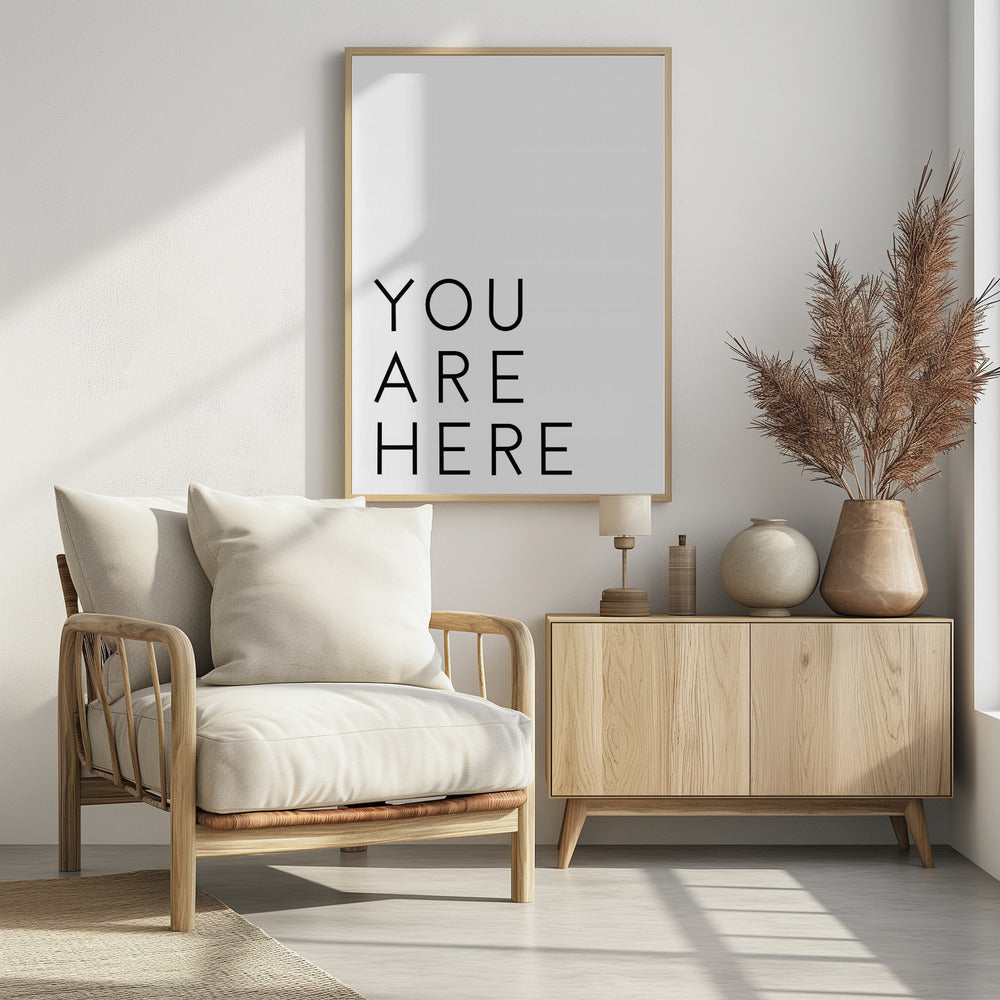 U bent hier | Poster