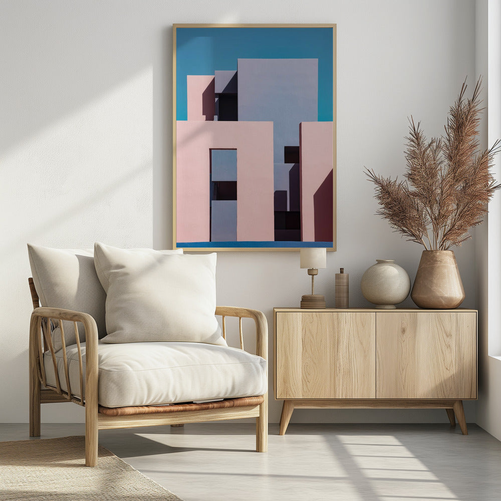 Muurschildering Rood #1 | Poster